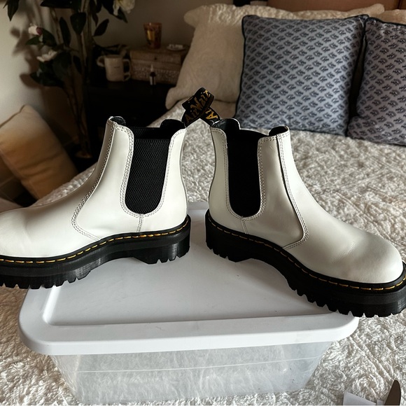 Dr. Martens White Ankle Boots - Picture 5 of 6